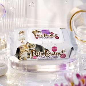Bioion Pets Pounce Cat Wet Wipes 80 Sheets